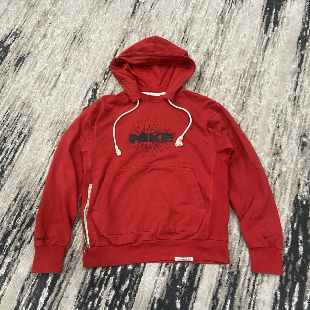 Nike Standard Issue‎ Basketball Hoodie Sweatshirt Men's S Dri-Fit Zipper Pocket